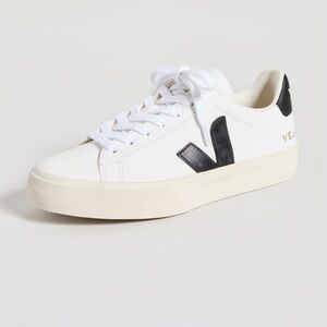 Veja Mens Campo White and Black Sneakers US 11